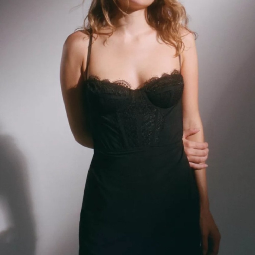 UO Modern Love Bustier Mini Dress